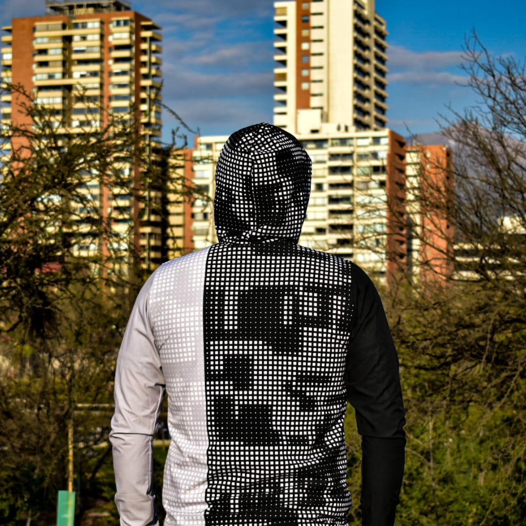 CORTAVIENTO DEPORTIVO NEGRO